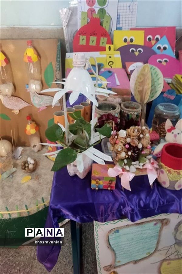 نمایشگاه طرح بوم و مواد دور ریختنی دوست داشتنی در قادرآباد