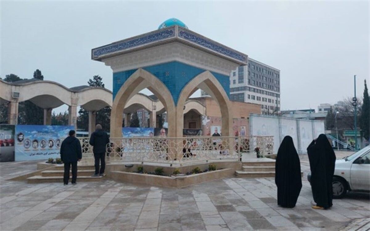 یادمان شهید گمنام کوی دانشگاه تهران رونمایی شد