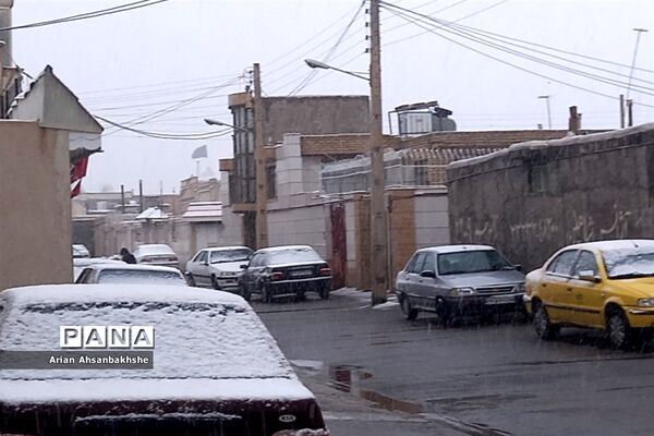 بارش برف بعد از سال‌ها  انتظار در کاشمر