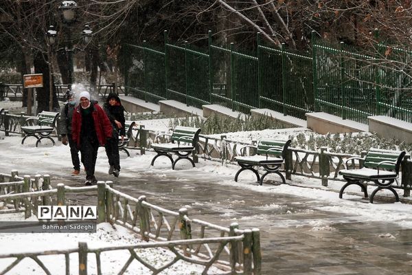 بارش برف زمستانی در تهران