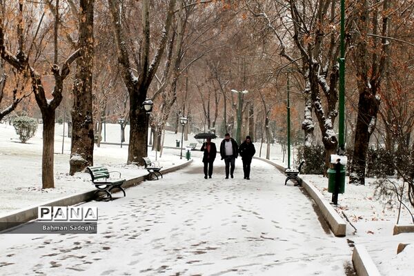 بارش برف زمستانی در تهران