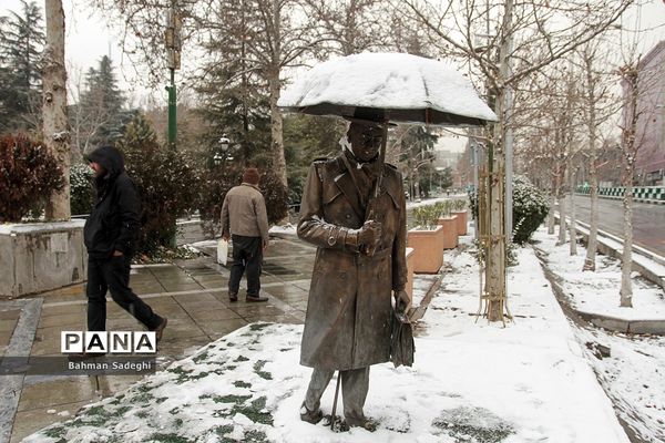 بارش برف زمستانی در تهران