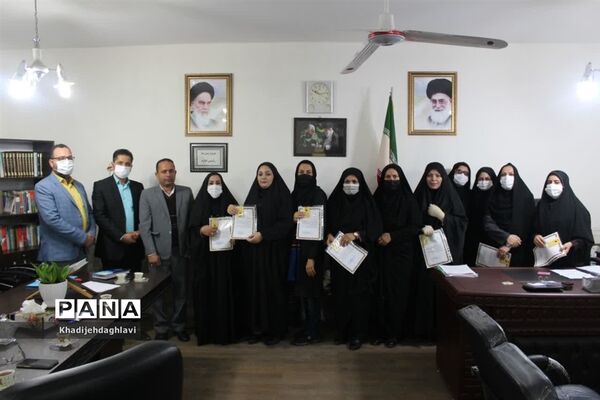 تقدیر از بانوان فرهنگی آموزش و پرورش شهرستان حمیدیه