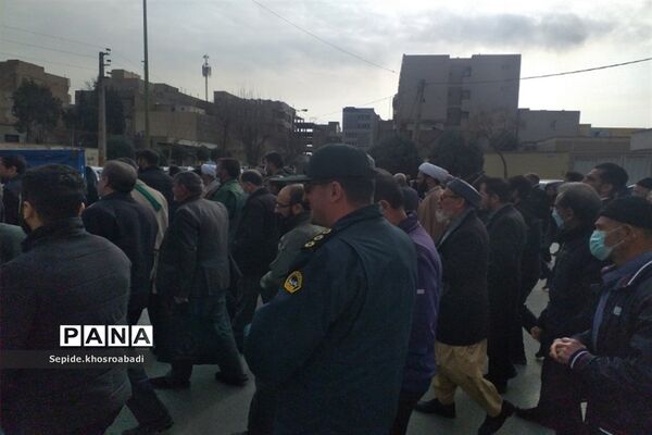 راهپیمایی در پی محکوم کردن اهانت نشریه فرانسوی به رهبری، در پاکدشت