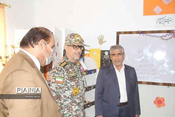 بازدید از دبستان سپهبد شهید قره‌نی پدافند هوایی شهرستان بهبهان