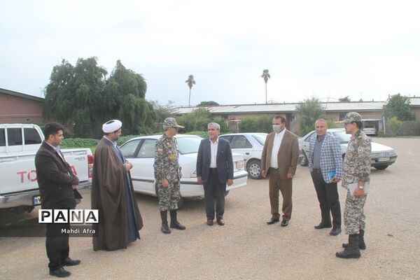 بازدید از دبستان سپهبد شهید قره‌نی پدافند هوایی شهرستان بهبهان