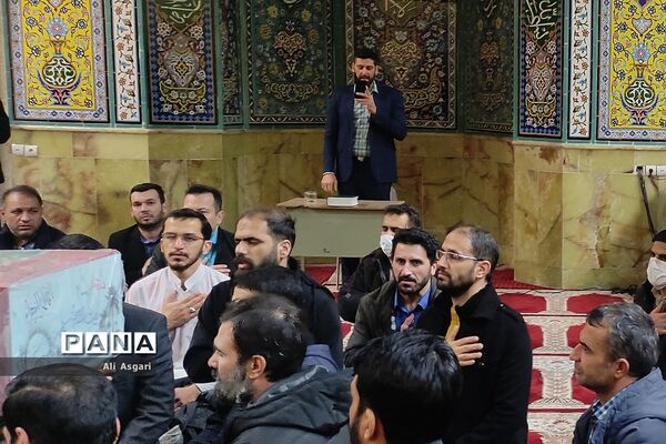 مراسم وداع با پیکر پاک شهید گمنام دفاع مقدس در اردوگاه امام صادق(ع) دماوند