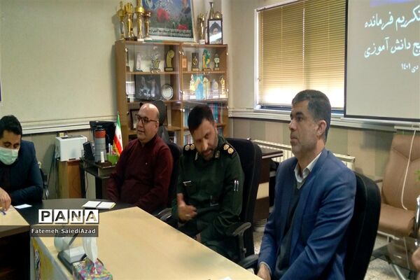آیین تودیع و معارفه فرمانده بسیج دانش‌آموزی میاندورود