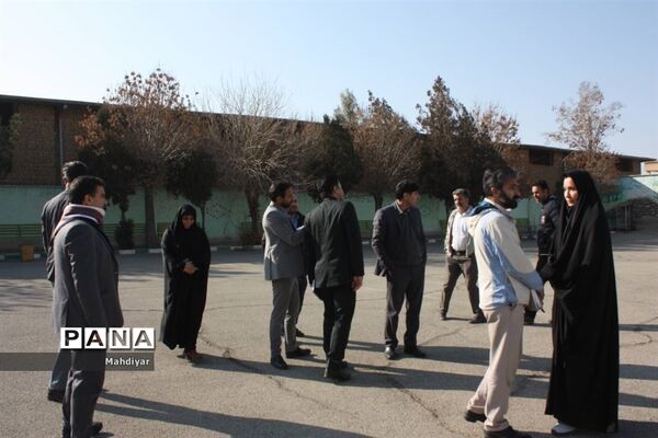 بازدید معاون تربیت‌بدنی اداره‌کل شهرستان‌های استان تهران، از پروژه احداث سالن ورزشی مدرسه شهید پورصابری جوادآباد