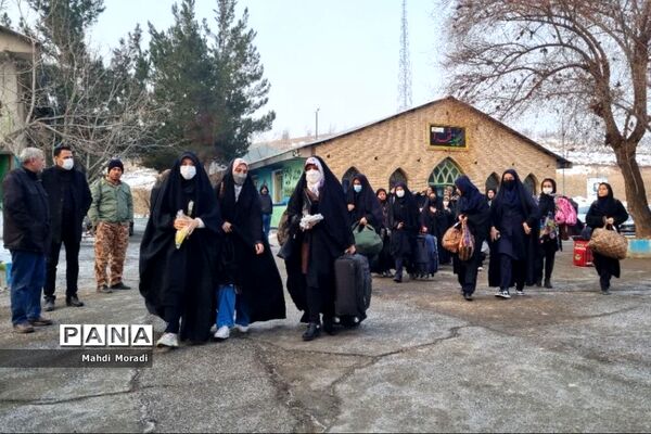اعزام ۲۴۰ دانش‌آموز دختر دماوند به مناطق عملیاتی جنوب کشور