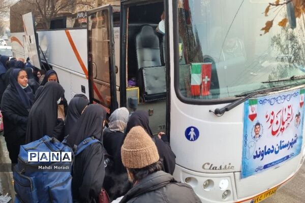 اعزام ۲۴۰ دانش‌آموز دختر دماوند به مناطق عملیاتی جنوب کشور