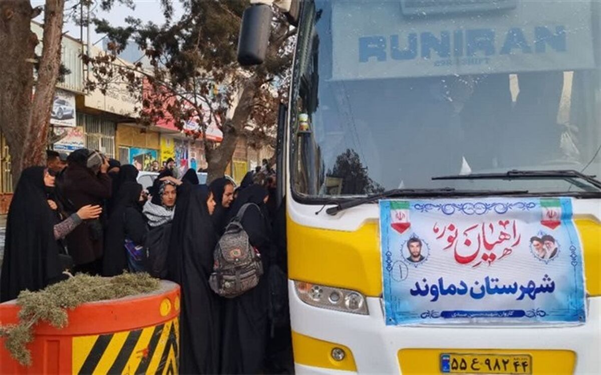اعزام ۲۴۰ دانش‌آموز دختر شهرستان دماوند به مناطق عملیاتی جنوب کشور
