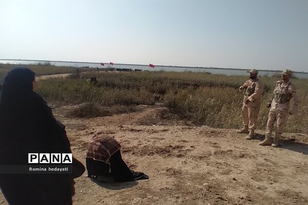 دانش‌آموزان رودهن در اردوی راهیان نور دشت ذوالفقاریه