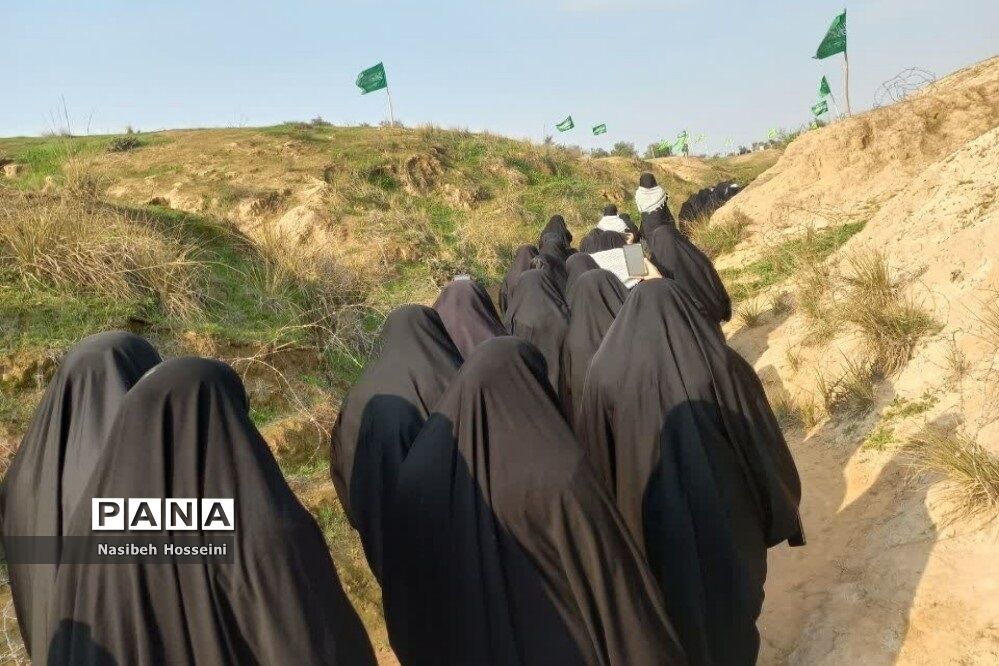 دانش‌آموزان دماوند در اردوی راهیان نور، جا پای شهدا گذاشتند