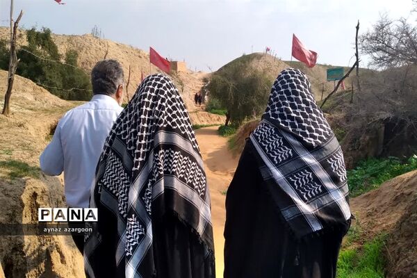 حضور دانش‌آموزان قائمشهری در یادمان عملیات فتح المبین