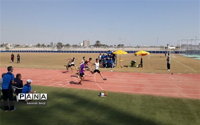 محمد قربانزاده دو و میدانی کار سرعتی ماده صد متر مقام اول را کسب کرد