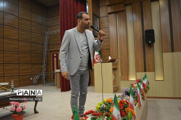 برگزاری مراسم اولین سالگرد تدفین شهید گمنام عملیات بدر در اردوگاه شهید منتظری