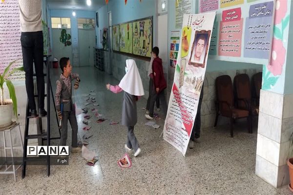 آذین بندی دبستان ابوذر شهرستان مروست