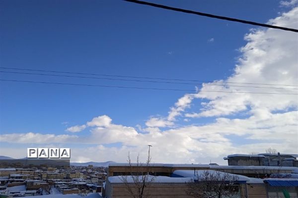 روز دل انگیز برفی در شهرستان بن