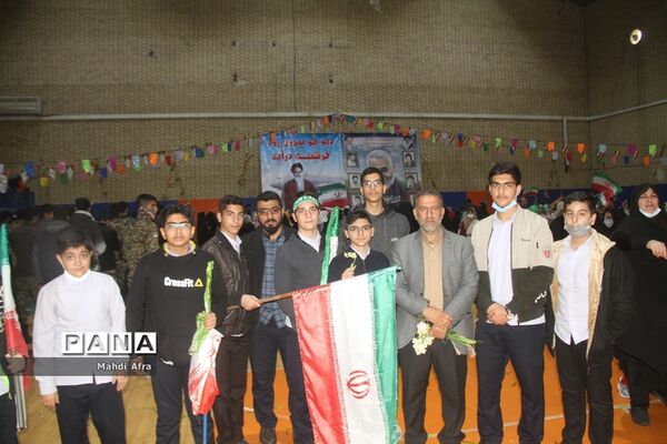 گلباران تمثال امام خمینی (ره) و شهدای انقلاب اسلامی شهرستان بهبهان
