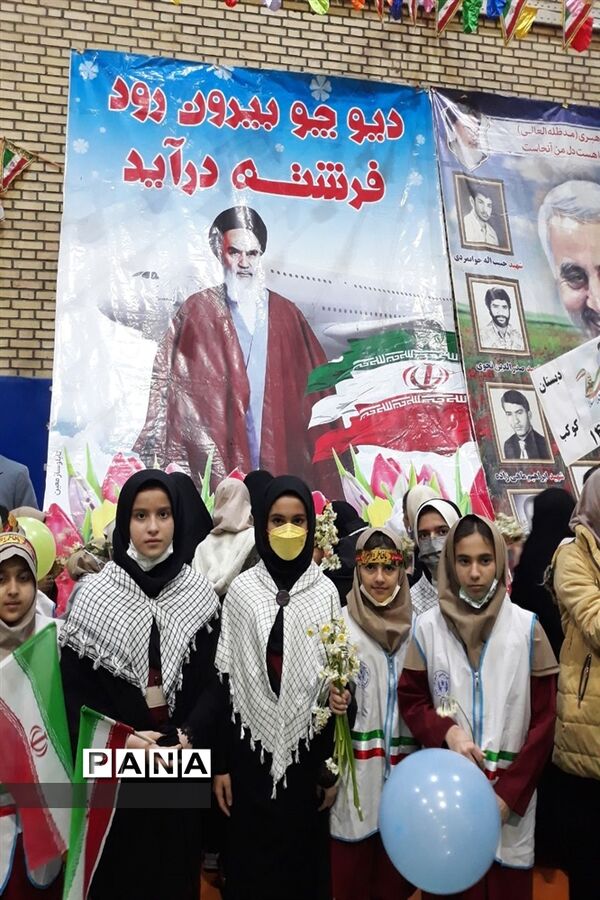 گلباران تمثال امام خمینی (ره) و شهدای انقلاب اسلامی شهرستان بهبهان