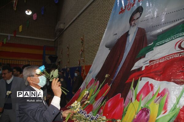 گلباران تمثال امام خمینی (ره) و شهدای انقلاب اسلامی شهرستان بهبهان