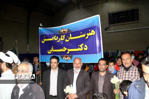 گلباران تمثال امام خمینی (ره) و شهدای انقلاب اسلامی شهرستان بهبهان