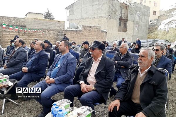 آیین خشت‌گذاری مدرسه ۱۴ کلاسه خیرساز زنده یاد کیقباد علی یوسفی در شهر رودهن