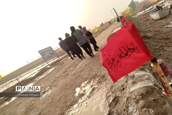 بازدید دختران دانش‌آموز شهرستان قرچک، از منطقه جنگی شلمچه و اروند رود
