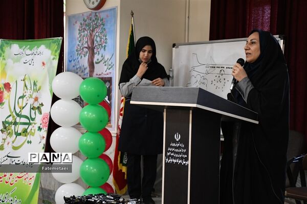 جشن چهل و چهارمین سالگرد پیروزی انقلاب اسلامی در دبیرستان نورا ناحیه ۲ اهواز