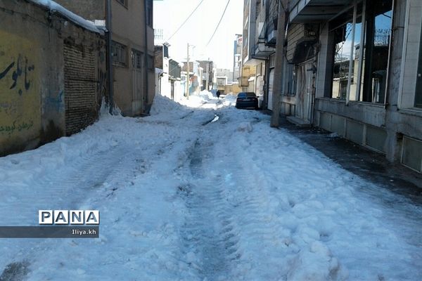 بارش سنگین برف در فارسان