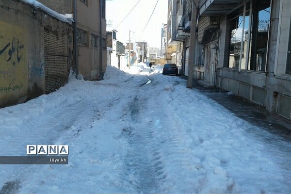 بارش سنگین برف در فارسان