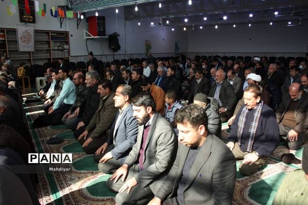 برگزاری نماز جمعه در روستای محمد آباد عرب‌ها بخش جوادآباد