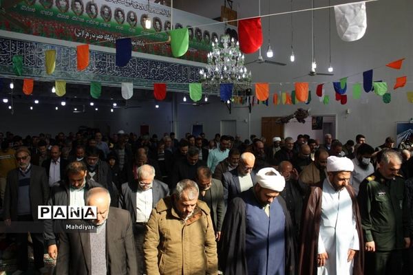 برگزاری نماز جمعه در روستای محمد آباد عرب‌ها بخش جوادآباد