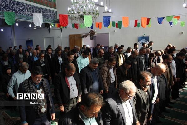 برگزاری نماز جمعه در روستای محمد آباد عرب‌ها بخش جوادآباد