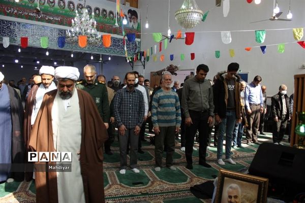 برگزاری نماز جمعه در روستای محمد آباد عرب‌ها بخش جوادآباد