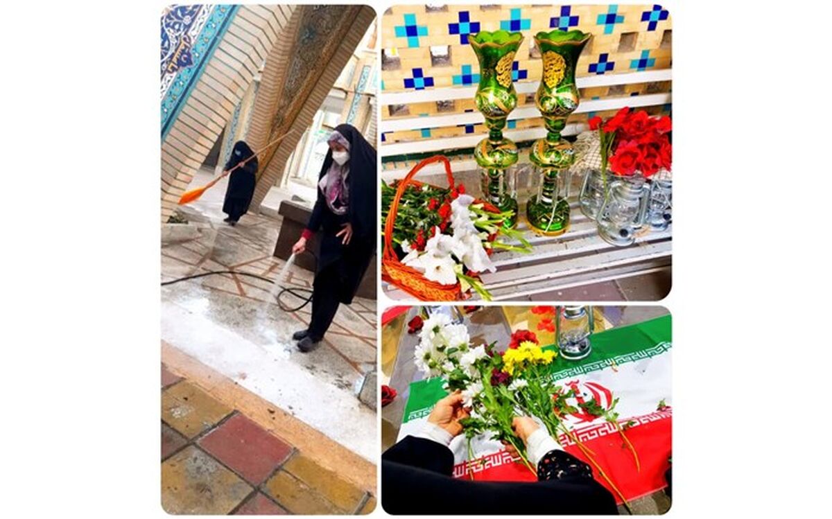 تجدید میثاق با شهیدان گمنام در مسجد جامع رجایی شهر کرج