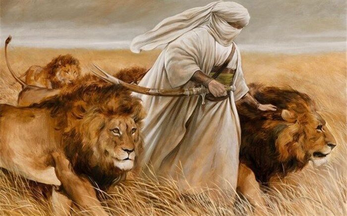 نقاشی جدید حسن روح‌الامین برای حضرت علی(ع)