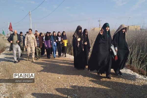 حضور دانش‌آموزان قائمشهری در اروندکنار
