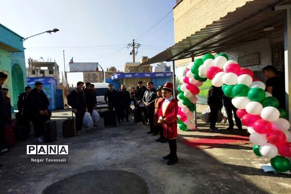 مراسم استقبال از ورزشکاران مسابقات کشوری والیبال و بسکتبال در شیراز
