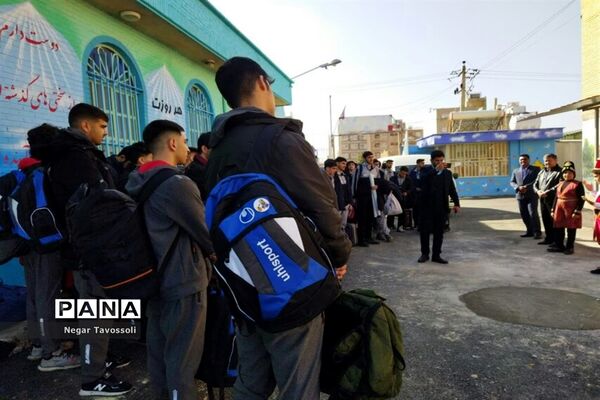 مراسم استقبال از ورزشکاران مسابقات کشوری والیبال و بسکتبال در شیراز