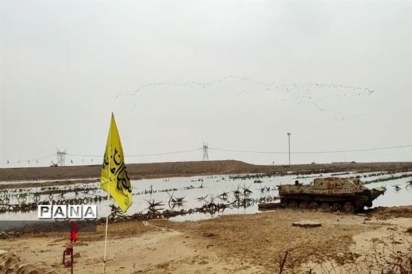 بدرقه دانش‌آموزان دختر شهرستان امیدیه به اردوی راهیان نور