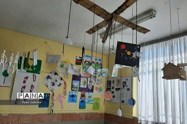 نمایشگاه‌ه دست‌سازه‌های دانش‌آموزی در دبستان امام‌حسن(ع) رودهن
