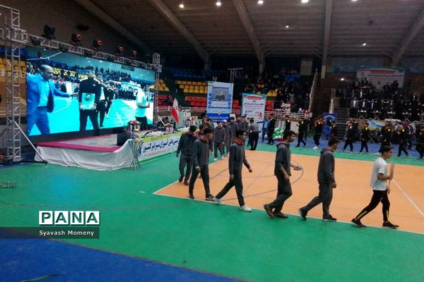 مراسم افتتاحیه مسابقات کشوری والیبال و بسکتبال در شیراز