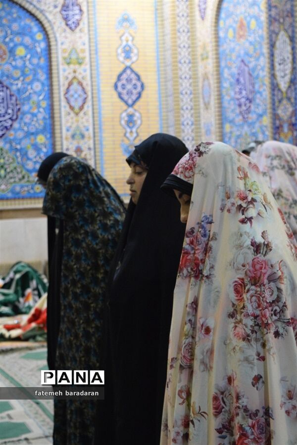 مراسم معنوی اعتکاف در ساری