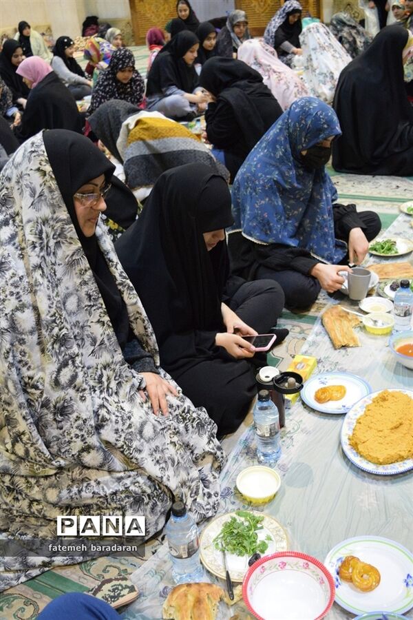 مراسم معنوی اعتکاف در ساری