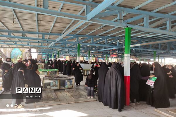 برگزاری مراسم غباروبی و عطر افشانی مزار شهدای شهرستان بهبهان