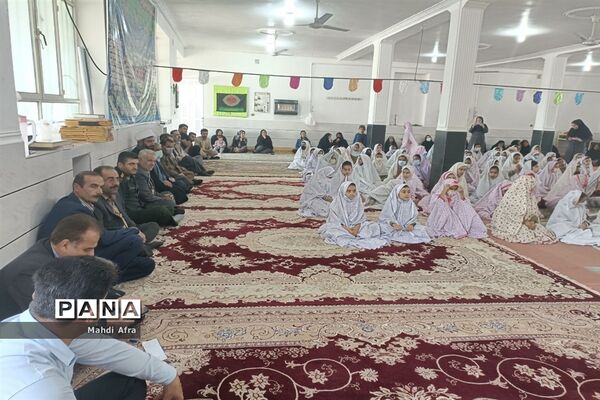 مراسم جشن تکلیف دانش آموزان دختر بخش تشان شهرستان بهبهان