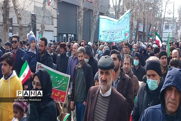 حماسه‌ای دیگر از مردم شهرستان نظرآباد در راهپیمایی 22 بهمن 1401