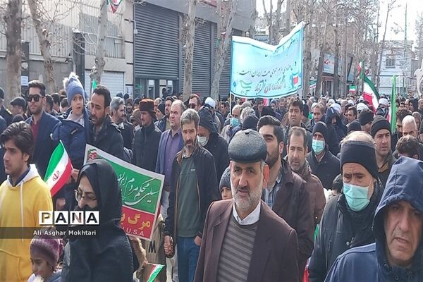 حماسه‌ای دیگر از مردم شهرستان نظرآباد در راهپیمایی 22 بهمن 1401